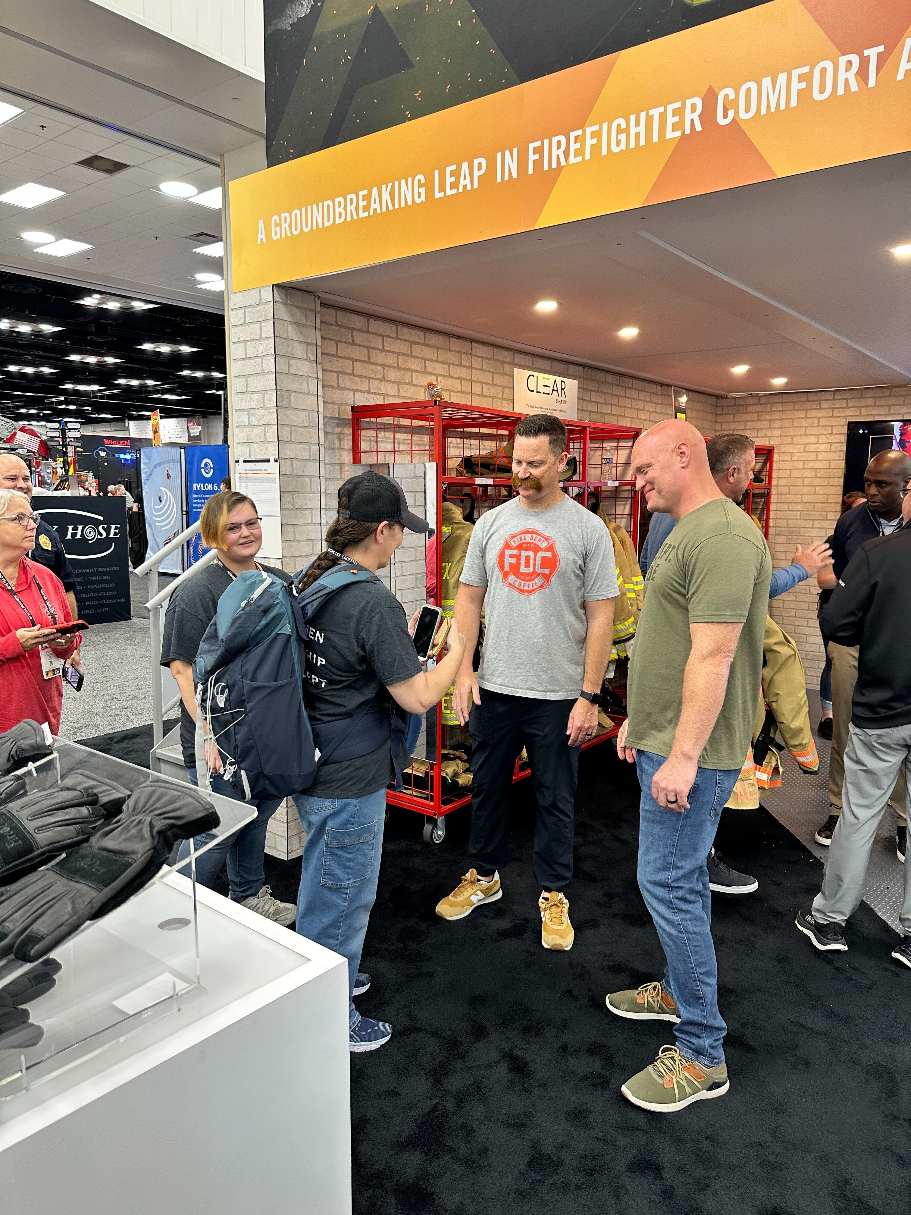 Giveaway at Booth